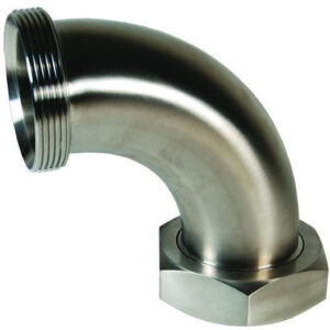 B2F Threaded Bevel Seat x Plain Bevel Seat with Hex Nut 90° Elbows - Dixon
