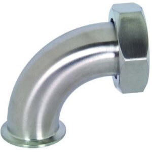 B2FMP-14 Tri-Clamp 90° par siège en biseau lisse avec coudes à écrou hexagonal - Dixon