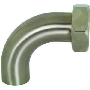 B2FP Polished 90° Plain Bevel Seat with Hex Nut x Weld Elbows - Dixon
