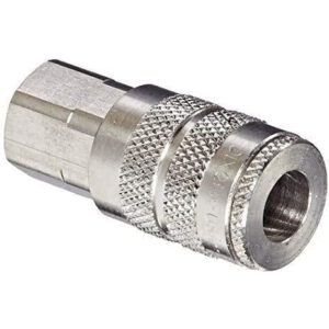 D-Type Industrial Pneumatic Female Threaded Coupler with Manual Close - Dixon