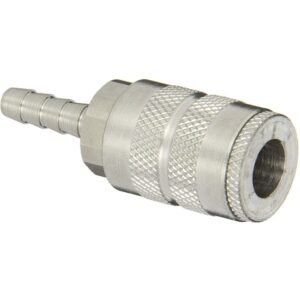 D-Type Industrial Pneumatic Hose Barb Coupler with Manual Close - Dixon