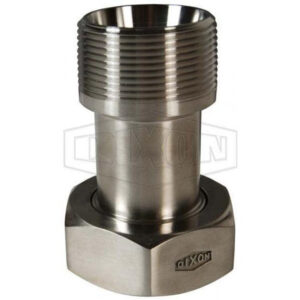 Plain Bevel Seat x Male NPT Adapter with Hex Nut - Dixon